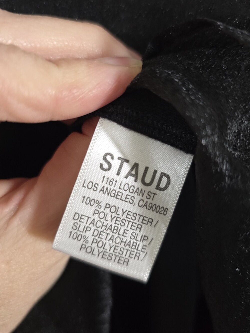 Staud Riley Black Dress Large NWT New - Picture 7 of 8